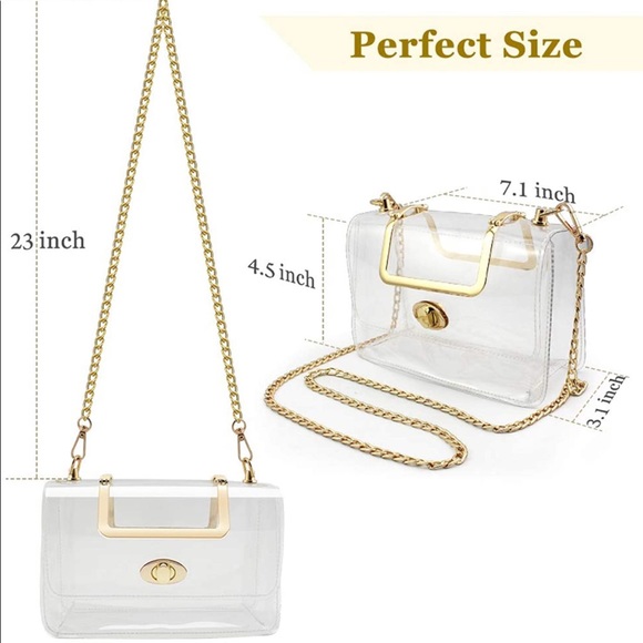 ✨DEAL✨Clear Crossbody Bag - Picture 3 of 3
